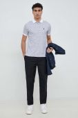 Бавовняне поло Polo Ralph Lauren колір синій візерунок (2957554)