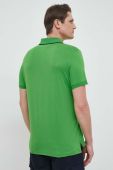 Поло Tommy Hilfiger чоловічий колір зелений однотонний (3039684)