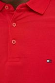 Бавовняне поло Tommy Hilfiger колір червоний з аплікацією (3113220)