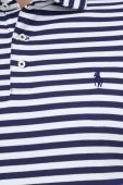 Бавовняне поло Polo Ralph Lauren колір синій візерунок (3058297)