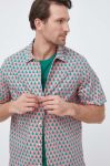 Бавовняна сорочка United Colors of Benetton чоловіча колір рожевий regular класичний комір (3151167) Бавовняна сорочка United Colors of Benetton чоловіча колір рожевий regular класичний комір (3151167)
