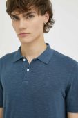 Бавовняне поло Marc O'Polo однотонний колір темно-синій (3194228)