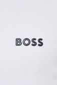 Бавовняне поло BOSS BOSS GREEN колір білий з аплікацією