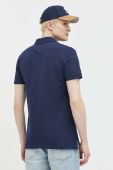 Бавовняне поло Tommy Jeans колір синій з аплікацією (2996655)
