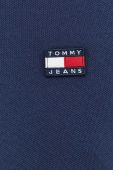 Бавовняне поло Tommy Jeans колір синій з аплікацією (2996655)