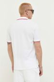 Бавовняне поло HUGO колір білий однотонний (3309155)