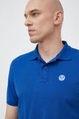 Бавовняне поло North Sails однотонний колір блакитний