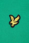Бавовняне поло Lyle & Scott колір зелений однотонний (3257909)