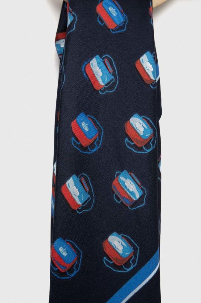Шовкова хустка на шию Tommy Hilfiger візерунок колір блакитний (2925980) фото 2
