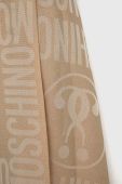 Шарф Moschino чоловічий колір коричневий візерунок
