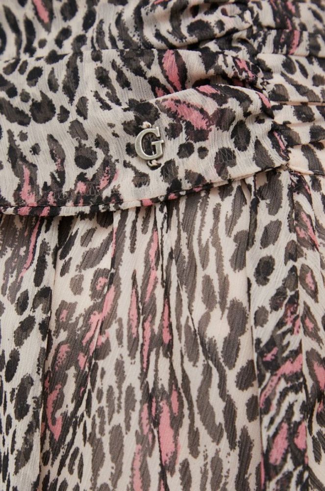 Спідниця Guess mini розкльошена колір барвистий (2896678) фото 4