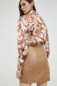 Спідниця Guess колір бежевий mini пряма (2906089)