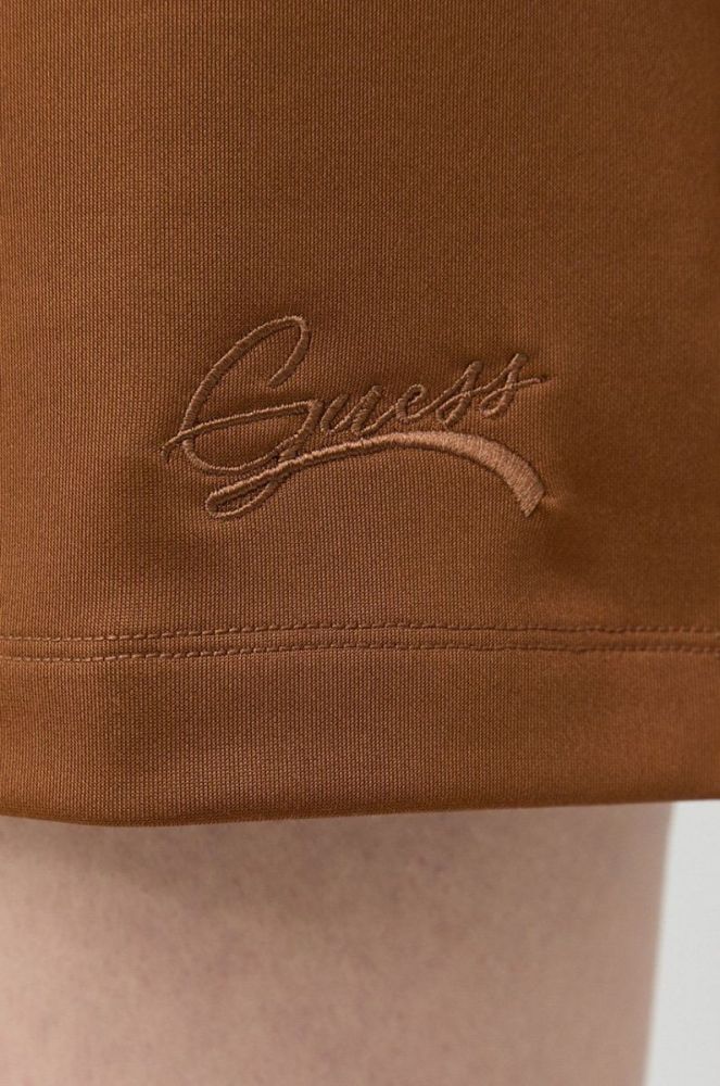Спідниця Guess колір коричневий mini пряма (2940048) фото 4