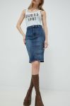 Джинсова спідниця Guess mini олівець колір блакитний (2922237) Джинсова спідниця Guess mini олівець колір блакитний (2922237)