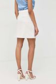 Спідниця BOSS колір білий mini розкльошена