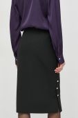 Спідниця BOSS колір чорний midi олівець (2914995)