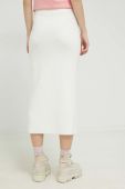 Вовняна спідниця HUGO колір білий midi олівець
