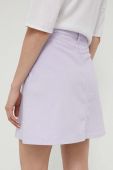 Джинсова спідниця Love Moschino колір фіолетовий mini олівець