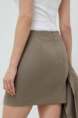 Спідниця Gestuz колір коричневий mini пряма