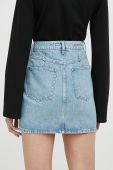 Джинсова спідниця Gestuz Leia mini олівець колір блакитний