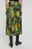 Спідниця Guess колір зелений midi розкльошена