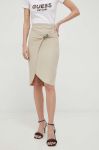 Спідниця Guess колір бежевий mini пряма (3039712) Спідниця Guess колір бежевий mini пряма (3039712)