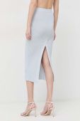 Спідниця Guess midi олівець колір блакитний