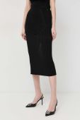 Спідниця Guess колір чорний midi олівець (3082269)