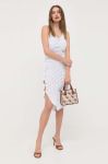 Спідниця Guess колір білий midi пряма Спідниця Guess колір білий midi пряма