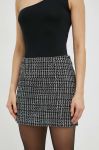 Спідниця Gestuz колір чорний mini пряма Спідниця Gestuz колір чорний mini пряма