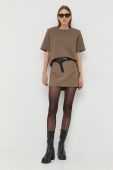 Спідниця Herskind Debby колір коричневий mini пряма