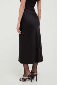 Спідниця Patrizia Pepe колір чорний midi пряма