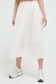 Спідниця Puma колір бежевий midi розкльошена
