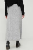 Спідниця Dkny колір сірий maxi розкльошена