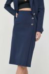 Спідниця Twinset колір синій mini олівець Спідниця Twinset колір синій mini олівець