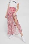 Спідниця Pepe Jeans Brunella колір червоний maxi розкльошена Спідниця Pepe Jeans Brunella колір червоний maxi розкльошена