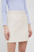 Спідниця Pepe Jeans колір бежевий mini пряма