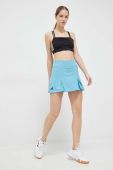 Спідниця adidas Performance mini розкльошена колір блакитний