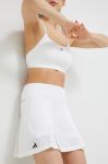Спідниця adidas Performance колір білий mini розкльошена Спідниця adidas Performance колір білий mini розкльошена