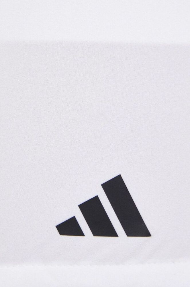 Спідниця adidas Performance колір білий mini розкльошена фото 5