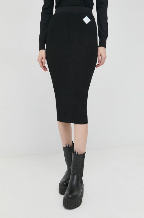 Спідниця Armani Exchange колір чорний midi олівець (2940070)