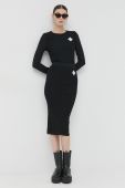 Спідниця Armani Exchange колір чорний midi олівець (2940070)