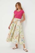 Бавовняна спідниця Twinset midi розкльошена колір барвистий (3238346) Бавовняна спідниця Twinset midi розкльошена колір барвистий (3238346)