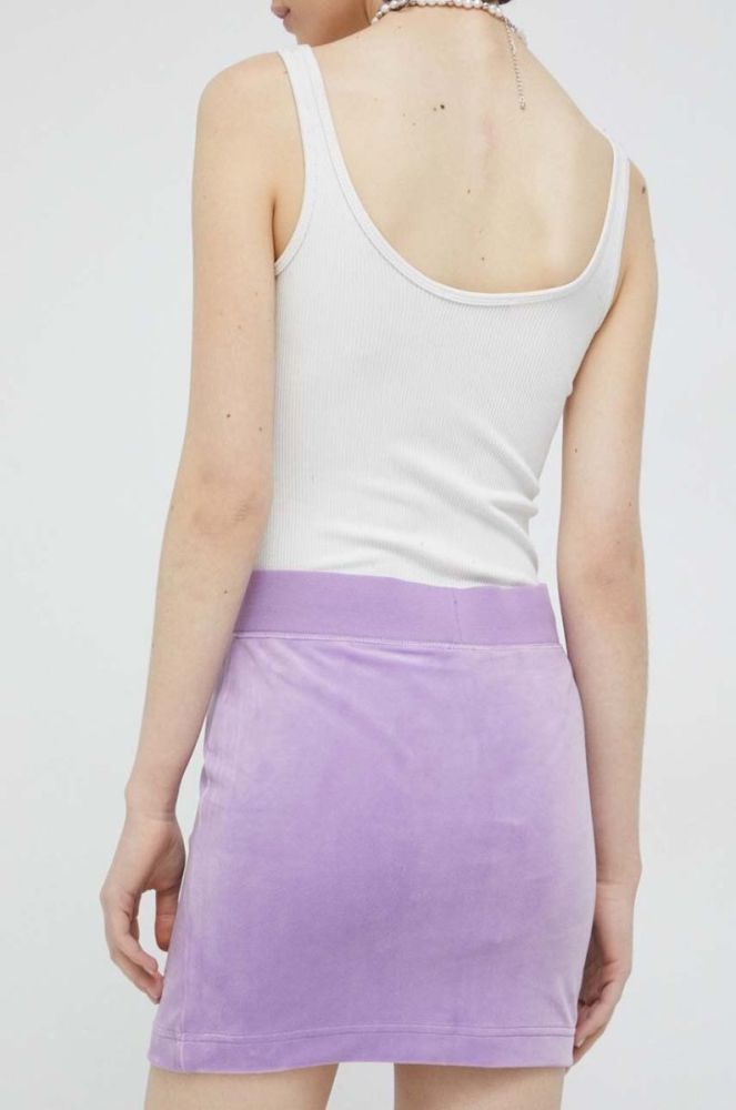 Спідниця Juicy Couture Robbie колір фіолетовий mini олівець фото 3