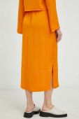 Спідниця American Vintage колір помаранчевий midi пряма