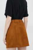 Спідниця Sisley колір коричневий mini пряма (3128665)