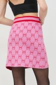 Спідниця Pinko колір рожевий mini пряма