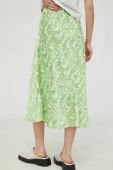 Спідниця Herskind Tween колір зелений midi розкльошена