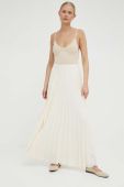 Спідниця Herskind колір бежевий maxi розкльошена