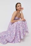 Спідниця Bardot колір фіолетовий midi розкльошена Спідниця Bardot колір фіолетовий midi розкльошена